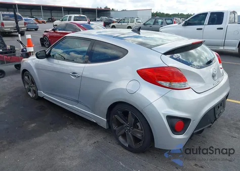 2014 Hyundai Veloster Turbo W/Blue z USA, uszkodzony, nr VIN KMHTC6AE2EU208720
